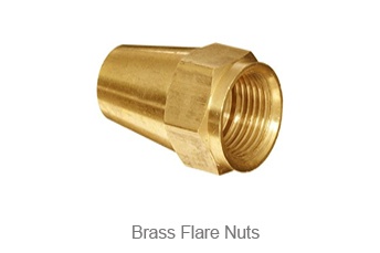 JB Industries Brass 1/4" Refrigerant Flare Nut Source1 S1NS44 