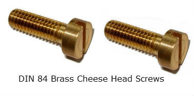 Machine Screws DIN 84. Slotted Cheese Brass M3.5 