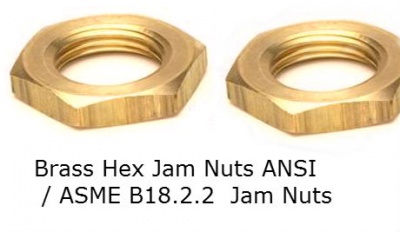 Pack of 25 ASME B18.2.2 1/2-13 Thread Size 1/2-13 Thread Size 3/4 Width Across Flats 5/16 Thick Small Parts ERROR:#N/A 5/16 Thick Plain Finish Brass Hex Jam Nut 3/4 Width Across Flats Pack of 25 