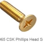 Brass CSK Screws Brass Phillips head Screws DIN 965 ISO 7046
