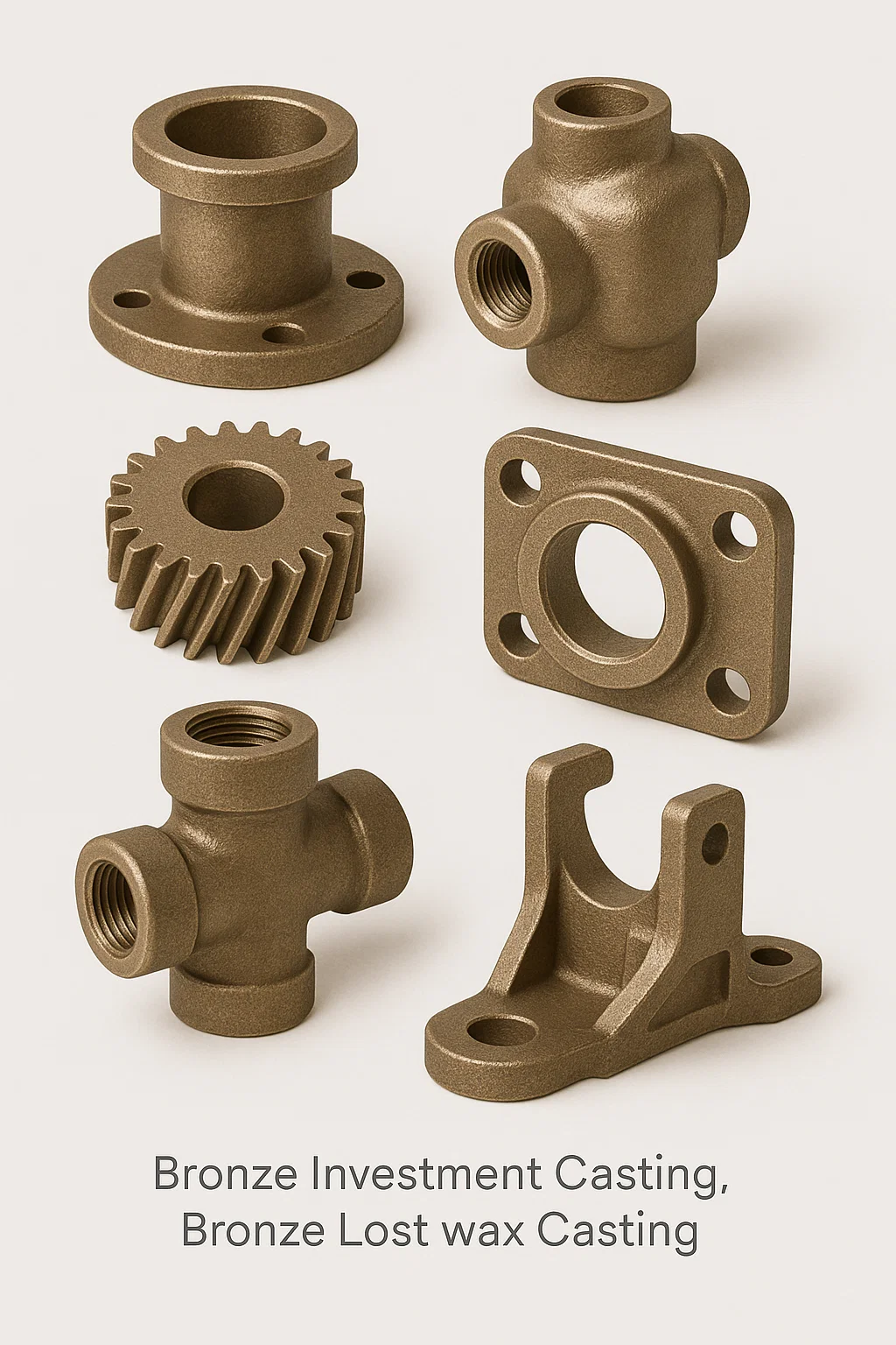 Bronze shell casting, lost wax casting, Investment casting