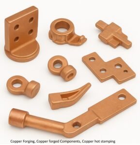 Copper Forging, Copper forged Components, Copper hot stamping