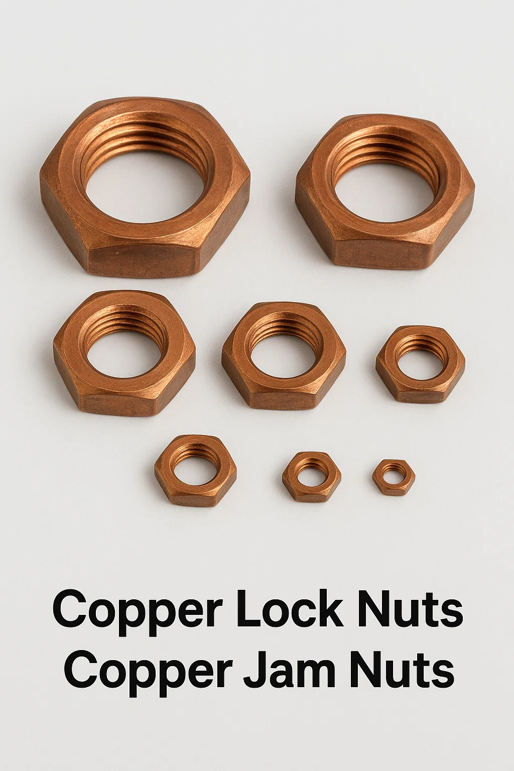 Copper Lock Nuts Jam Nuts Copper nuts Hex Lock nuts
