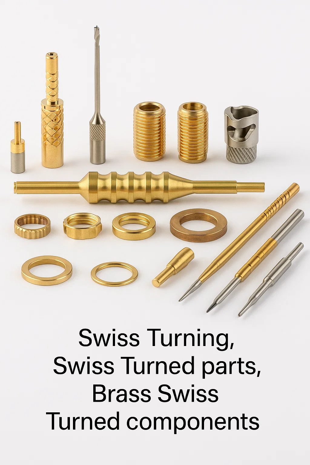 Swiss machining, Swiss Screw Machine parts, Swiss Turning, Brass Swiss machined components , Brass Swiss machining 