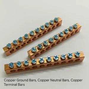 Copper Ground bars, Copper terminals, Copper earth bars, copper terminal bars