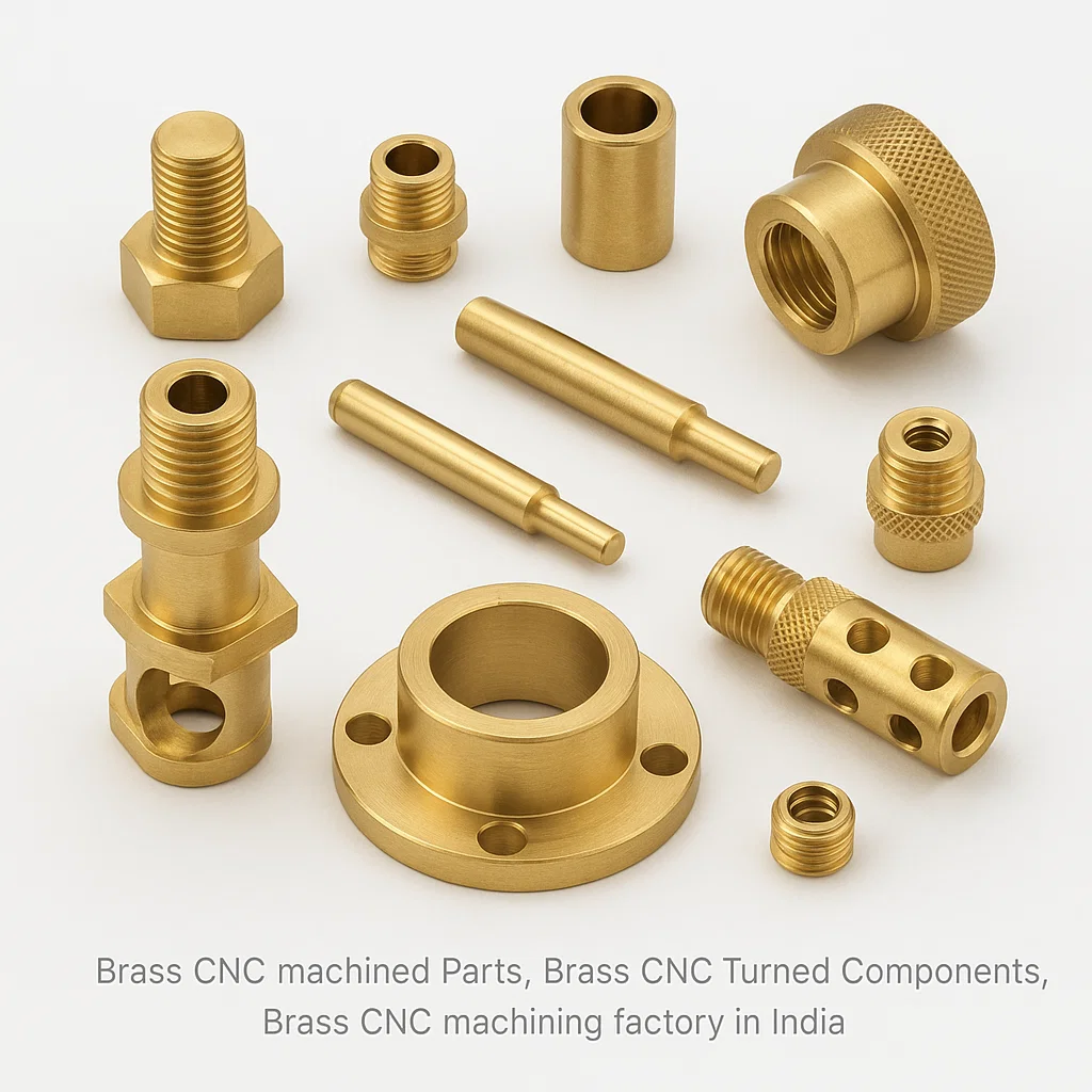 Brass CNC machined Parts, Brass CNC Machined Components, Brass CNC machining factory india,
