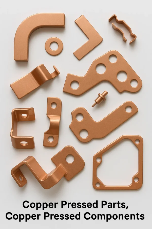Copper pressed parts Copepr pressed components