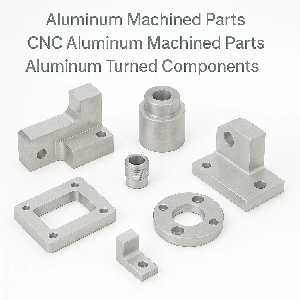 Aluminum machined components, Aluminum CNC machined parts, Aluminum CNC turned parts, Aluminum screw machine parts