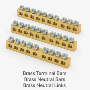 Brass Terminal Bars, Brass Neutral Bars, Brass Neutral Links,