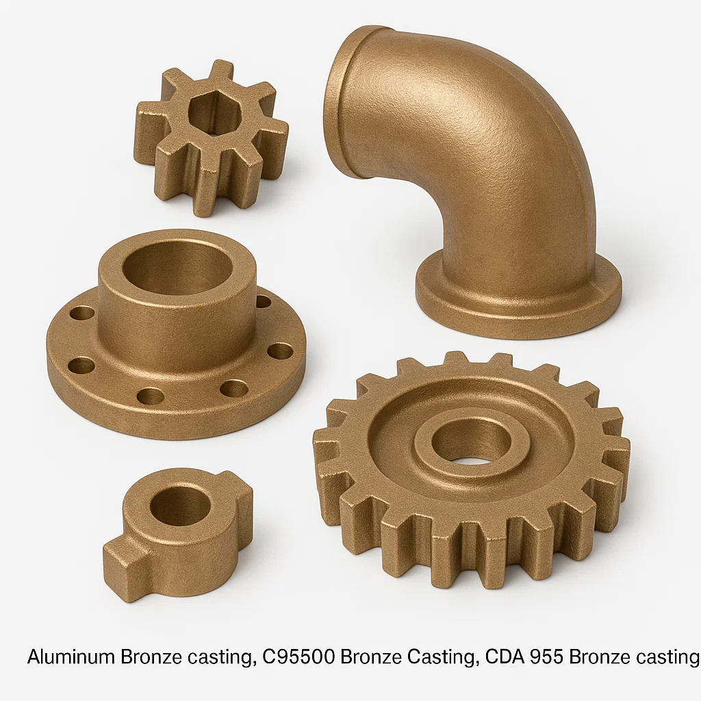 Aluminum bronze casting, AB2 casting, Aluminum Bronze sand casting, Aluminum Bronze casting, C95500 Bronze Casting, CDA 955 Bronze casting