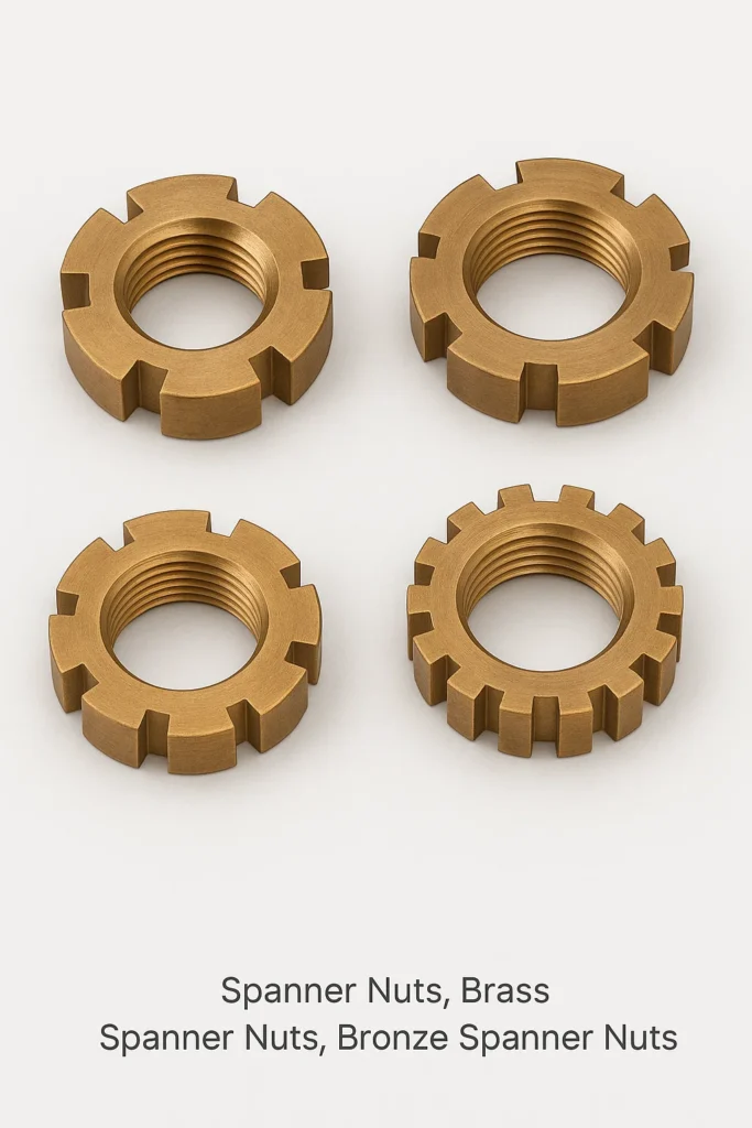 Bronze Spanner nuts, Spanner nuts