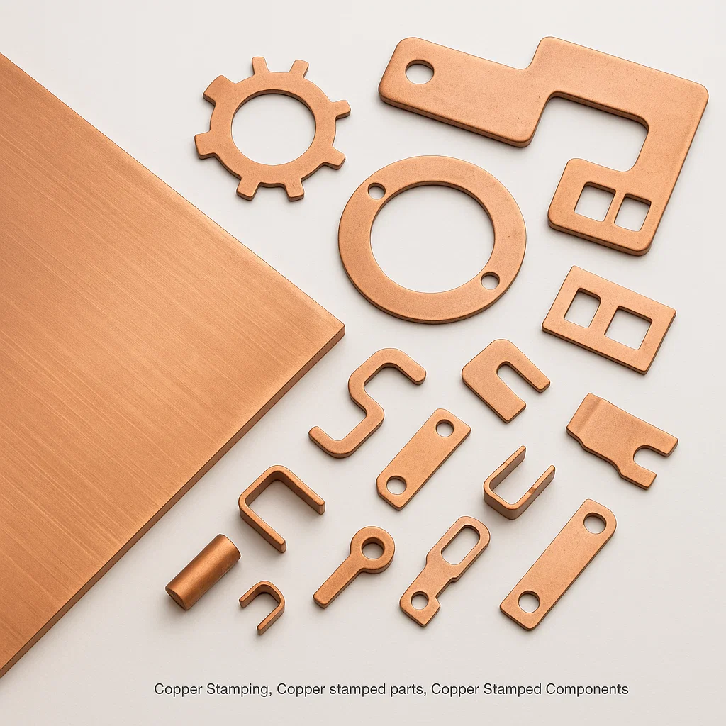 Copper Stamped components, Copper stamping