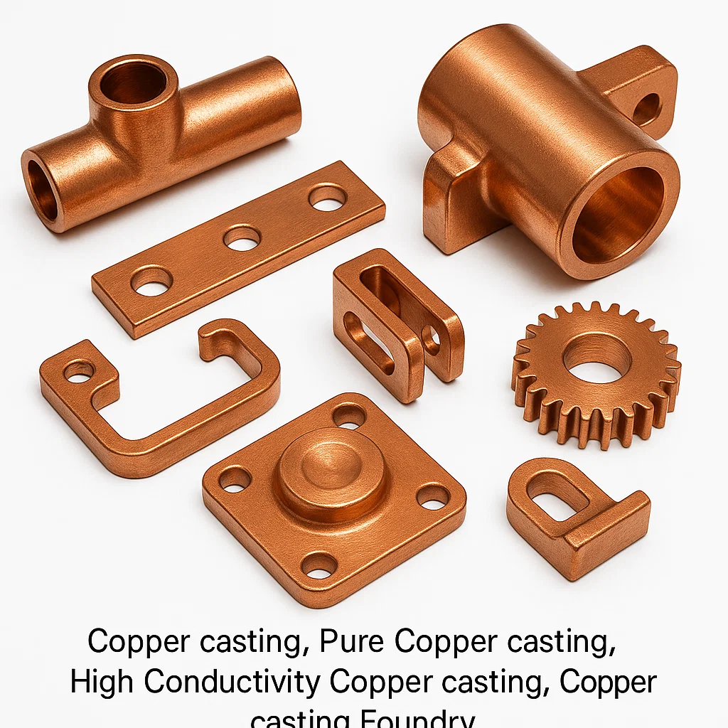 Copper casting foundry, High conductivity copper casting foundry, copper casting india