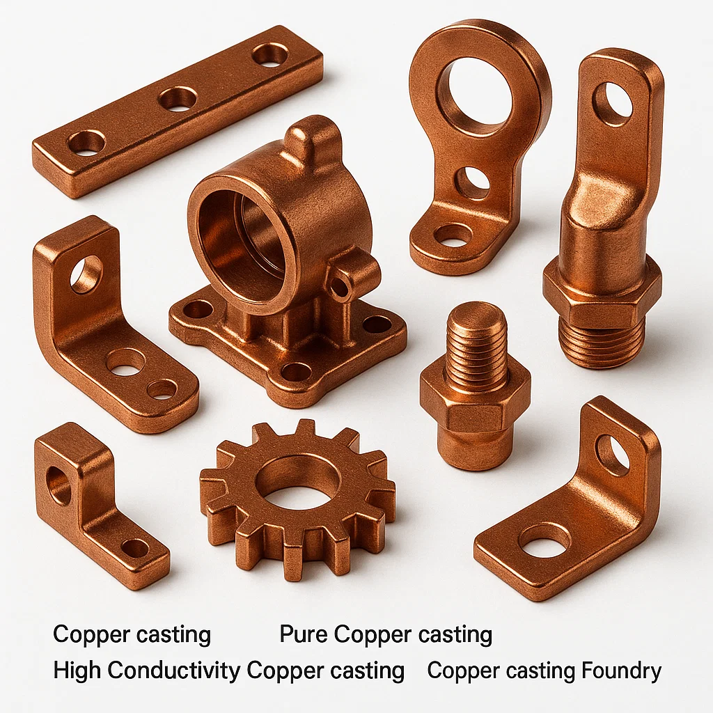 Copper casting foundry, High conductivity copper casting foundry, copper casting india