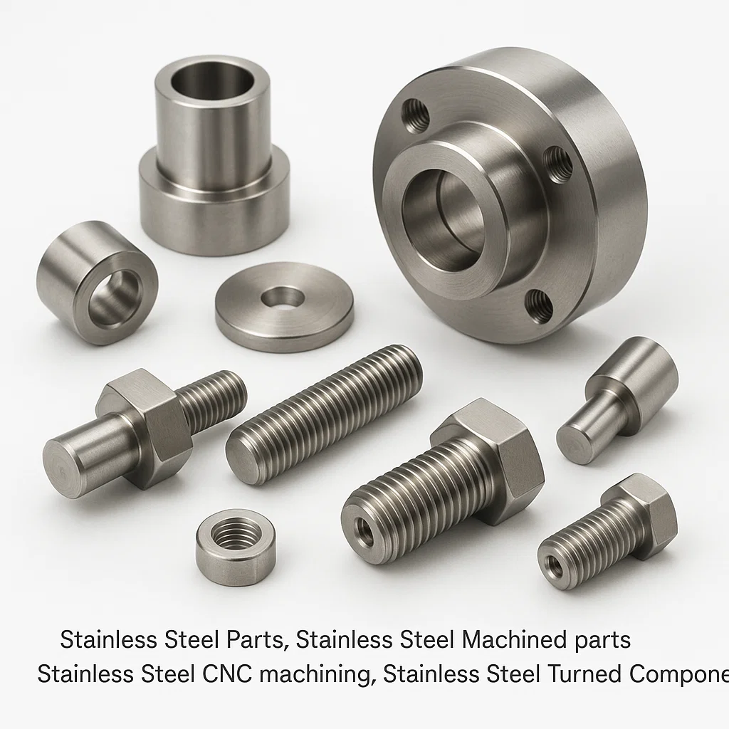 Stainless Steel Parts, Stainless Steel Machined parts, Stainless Steel CNC machining, Stainless Steel Turned Components