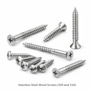 Stainless Steel Wood Screws (304 and 316)